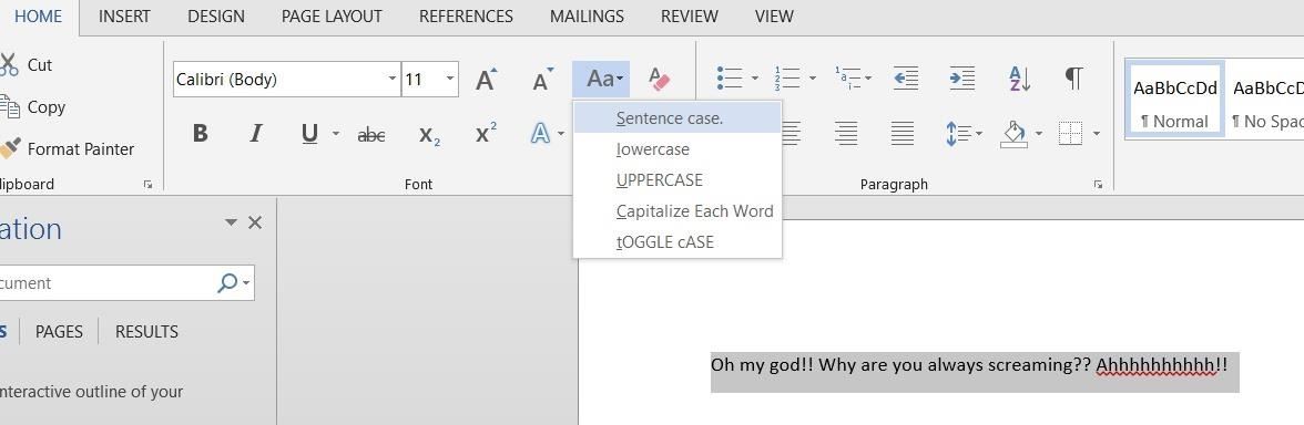 find and replace with lowercase microsoft word for mac